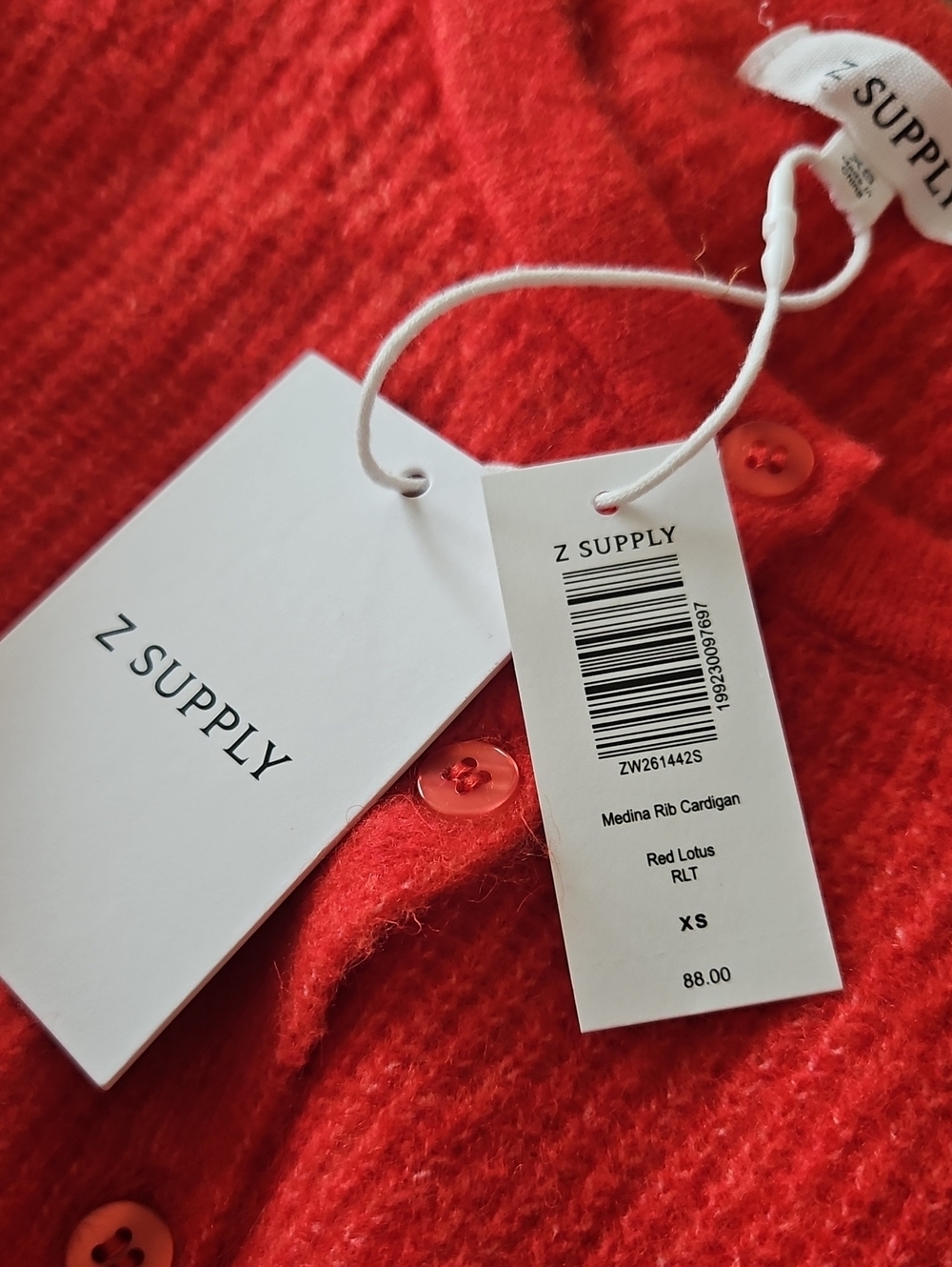 Z Supply Coral Button-Up Ribbed Knit Cardigan. Brand New With Tag - Picture 7 of 7
